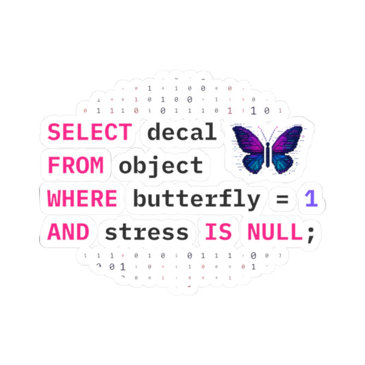 Stress-free SQL Programmer Query – Vinyl Stickers