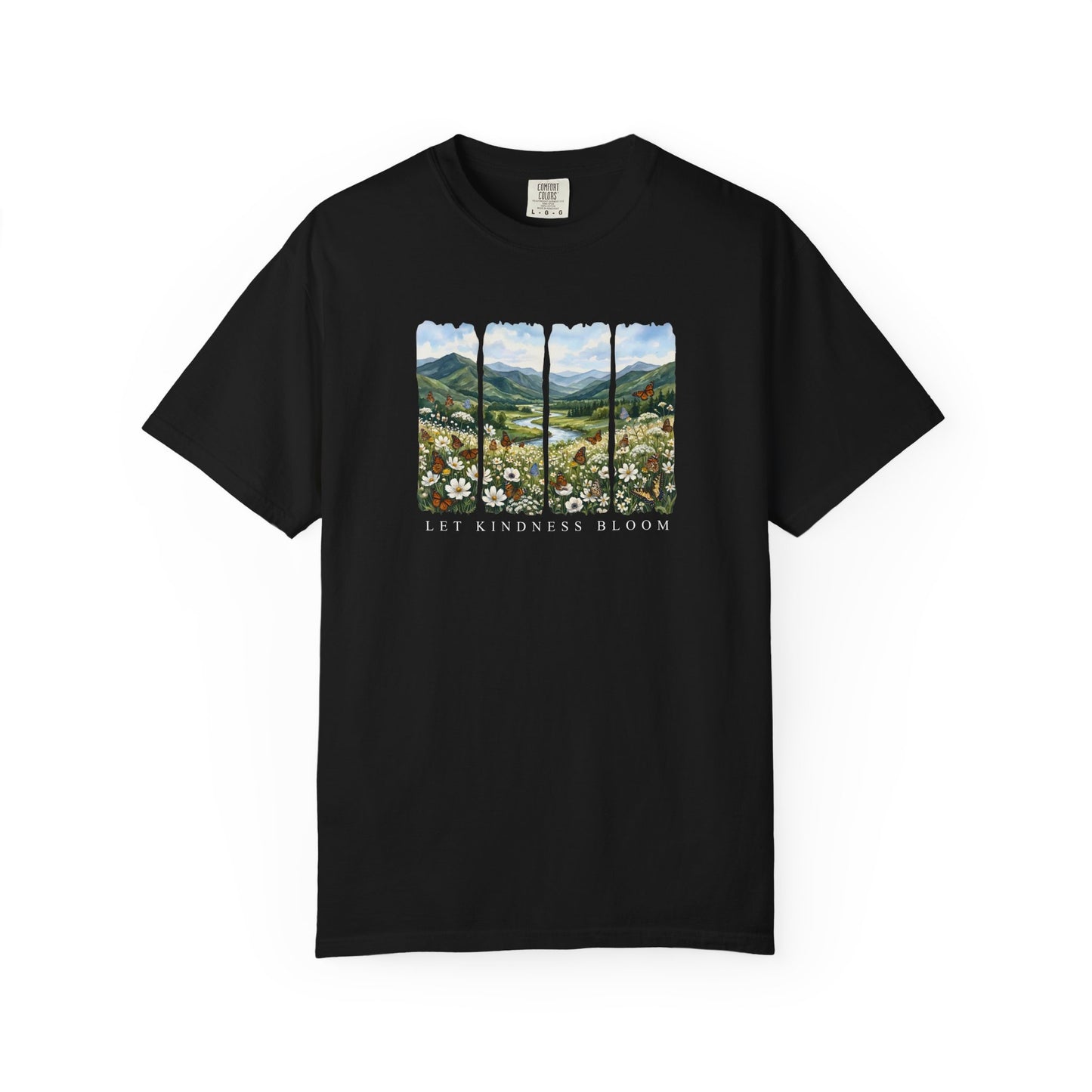 Let Kindness Bloom Butterfly — Butterfly Floral T-Shirt