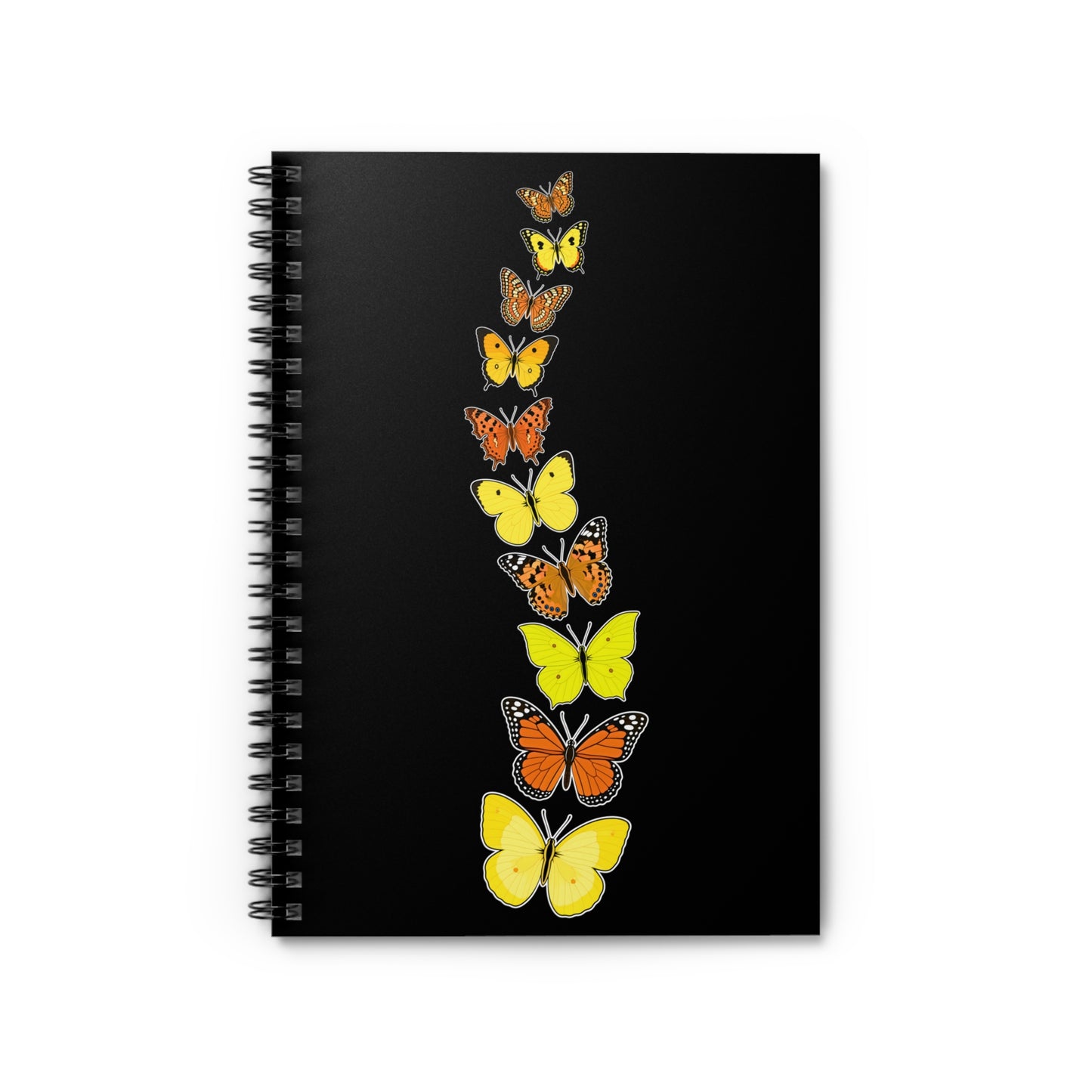 Yellow & Orange Butterfly — Summer Butterfly Spiral Notebook