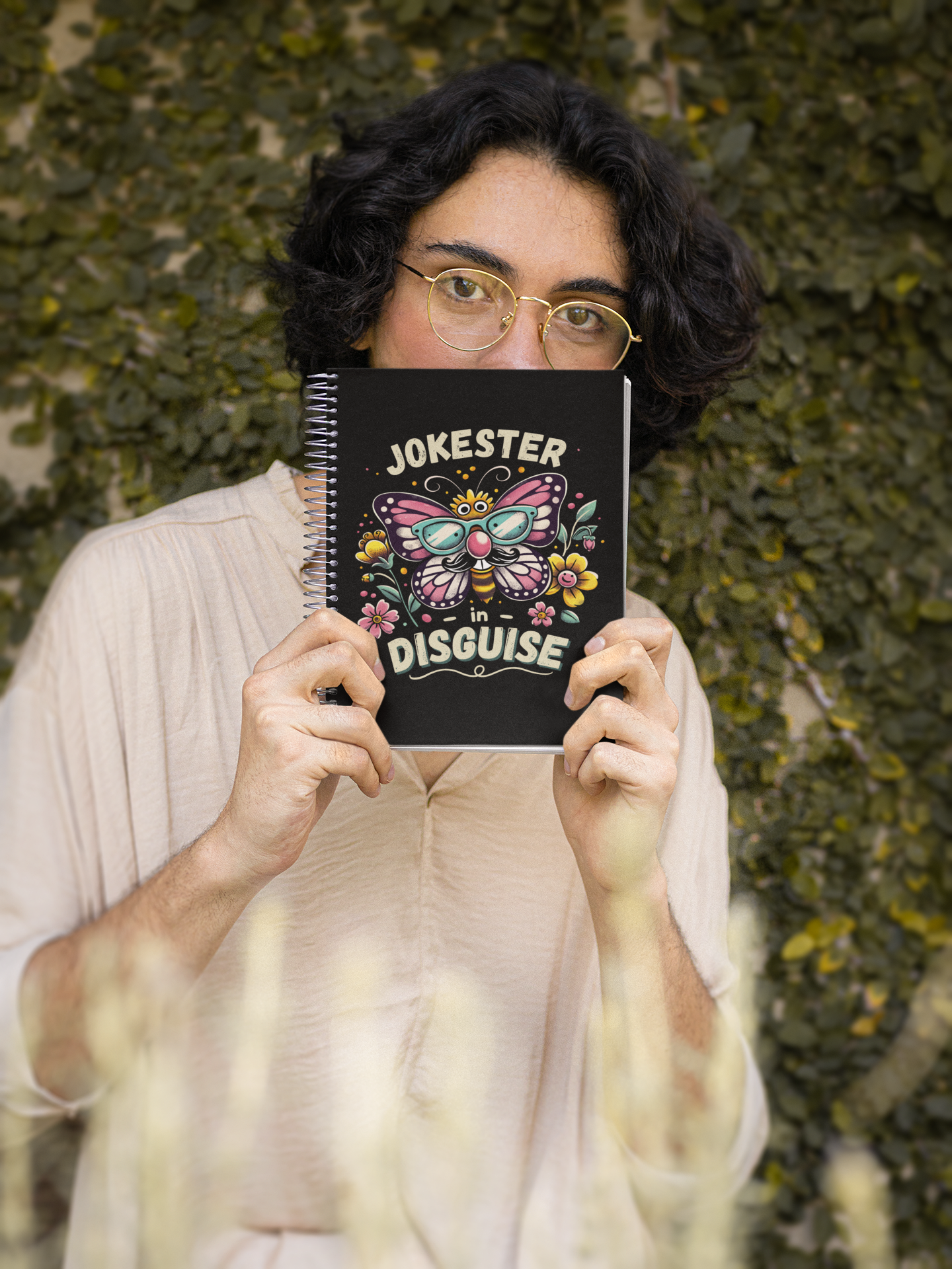 Jokester in Disguise – Spiral Notebook