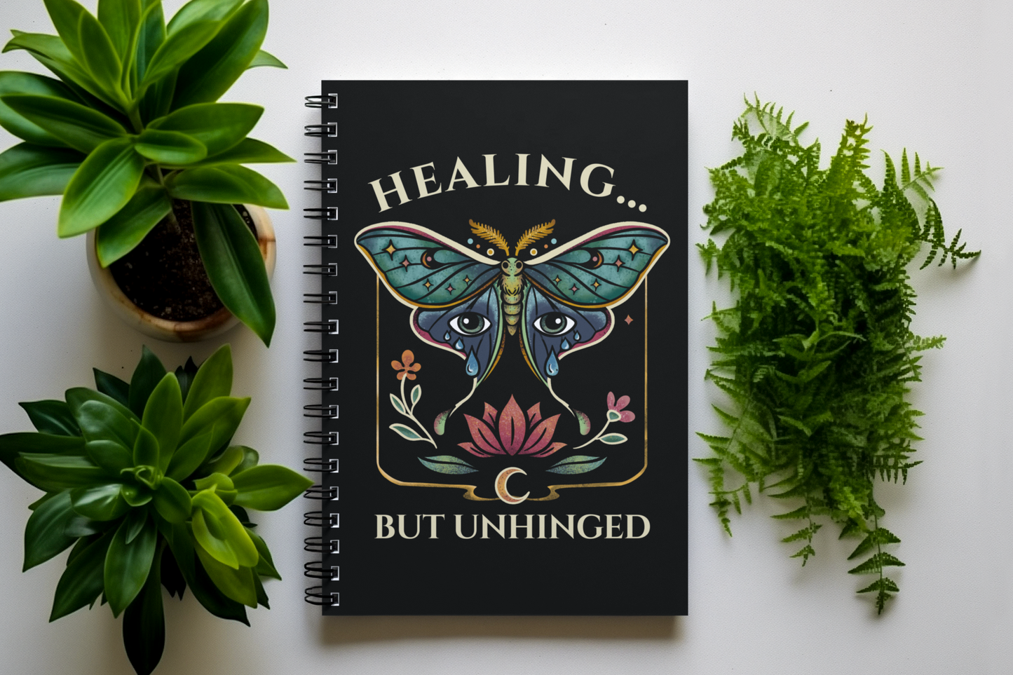 Healing But Unhinged – Spiral Notebook